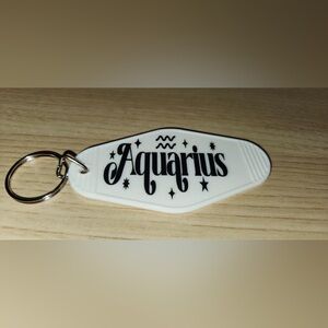 Aquarius Zodiac Keychain